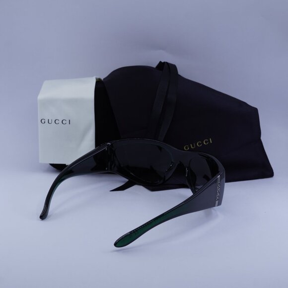 Gucci GG1575S 003 Cat Eye Sunglasses - Green - Picture 10 of 10